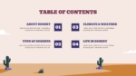 Table of Content Slide From Desert PowerPoint Presentation Templates