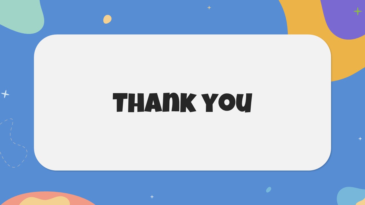 Thank You Slide From English Grammar PowerPoint Templates