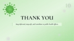 Thank You Slide From Viral Diseases and Treatments Medical Presentation Template
