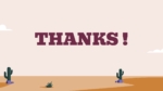 Thanks Slide From Desert PowerPoint Presentation Templates