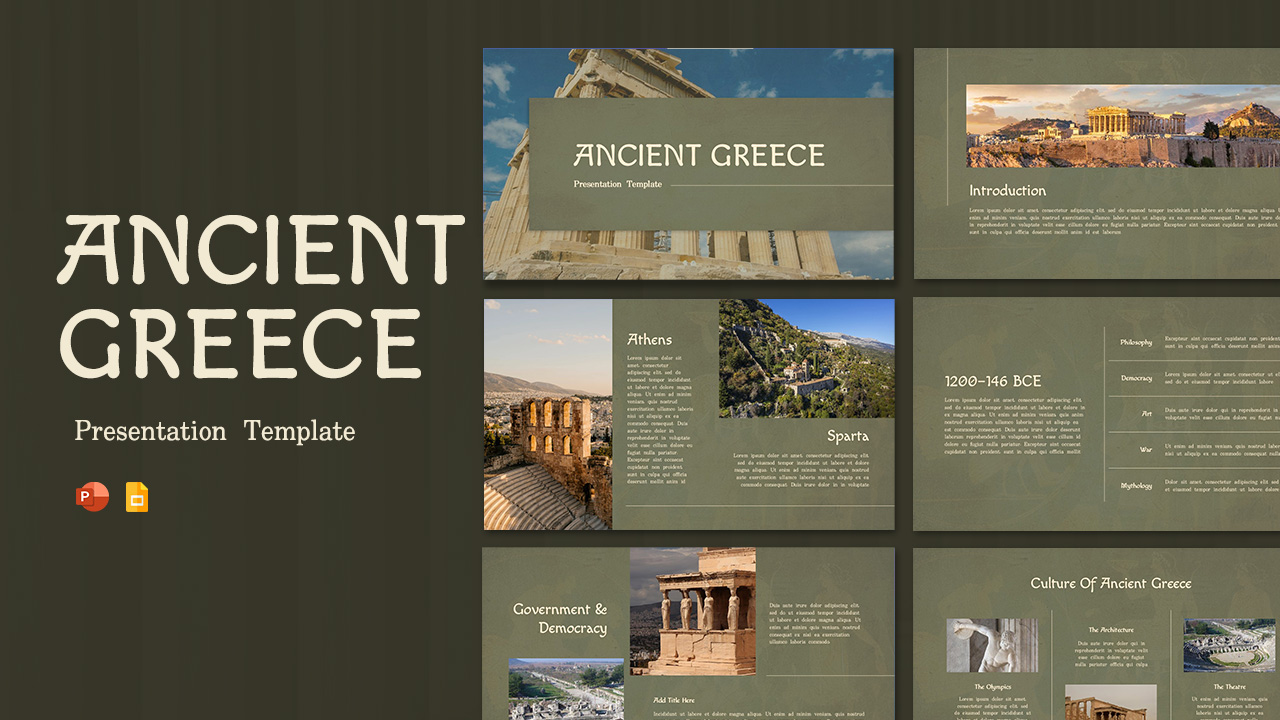 Ancient Greece PowerPoint Templates and Google Slides Featured Image