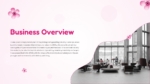 Business Overview Pink Theme PowerPoint Templates