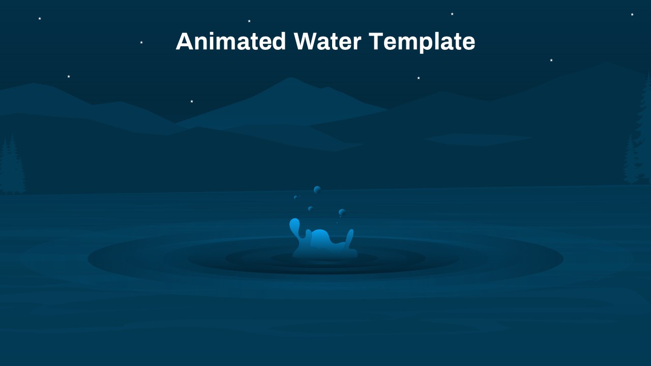Free Animated Water PowerPoint Template