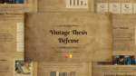 Free Vintage Thesis Defense PowerPoint Templates Featured Image