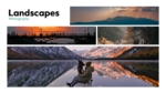 Landscape Photography Portfolio Showcase PowerPoint Templates