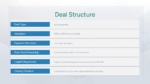 M and A Deal Structure PowerPoint Template