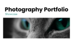 Photography Portfolio Showcase PowerPoint & Google Slides Templates