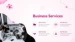 Pink Theme Business Service PowerPoint Templates