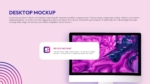 Desktop Mockup PowerPoint Presentation Template