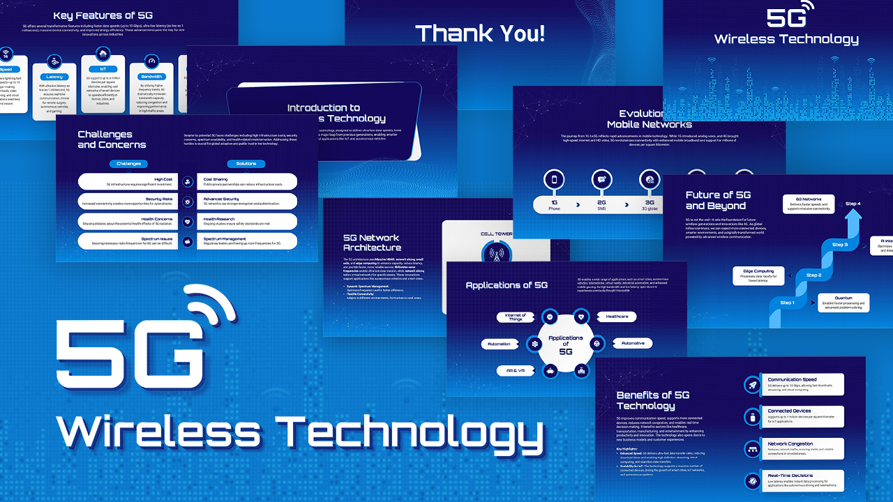 Free 5G Wireless Technology Templates for PowerPoint & Google Slides Featured Image
