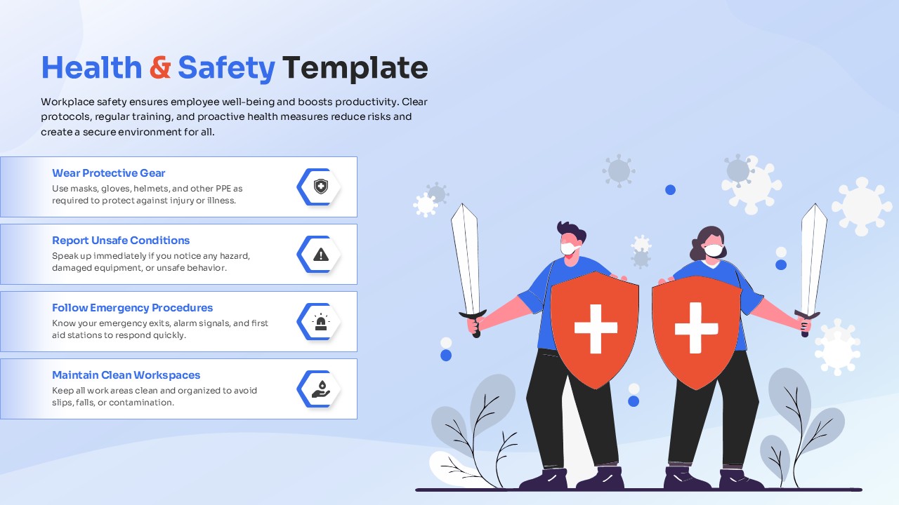 Health & Safety Compliance Guide Slide for PowerPoint & Google Slides