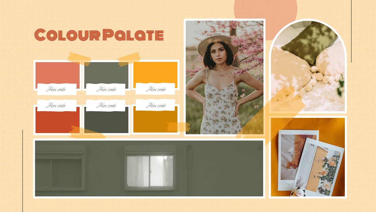 Vintage Aesthetic Mood Board Showcase for PowerPoint Google