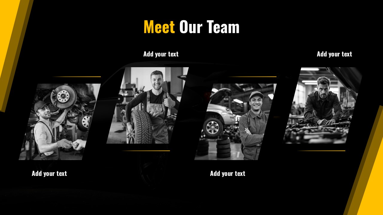 Automotive Meet Our Team for PowerPoint and Google Slides