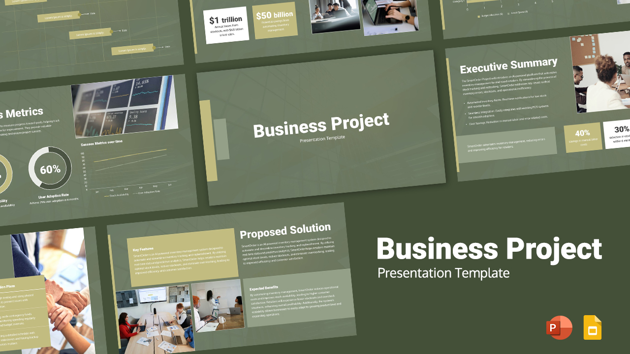 Business Project Template for PowerPoint and Google Slides