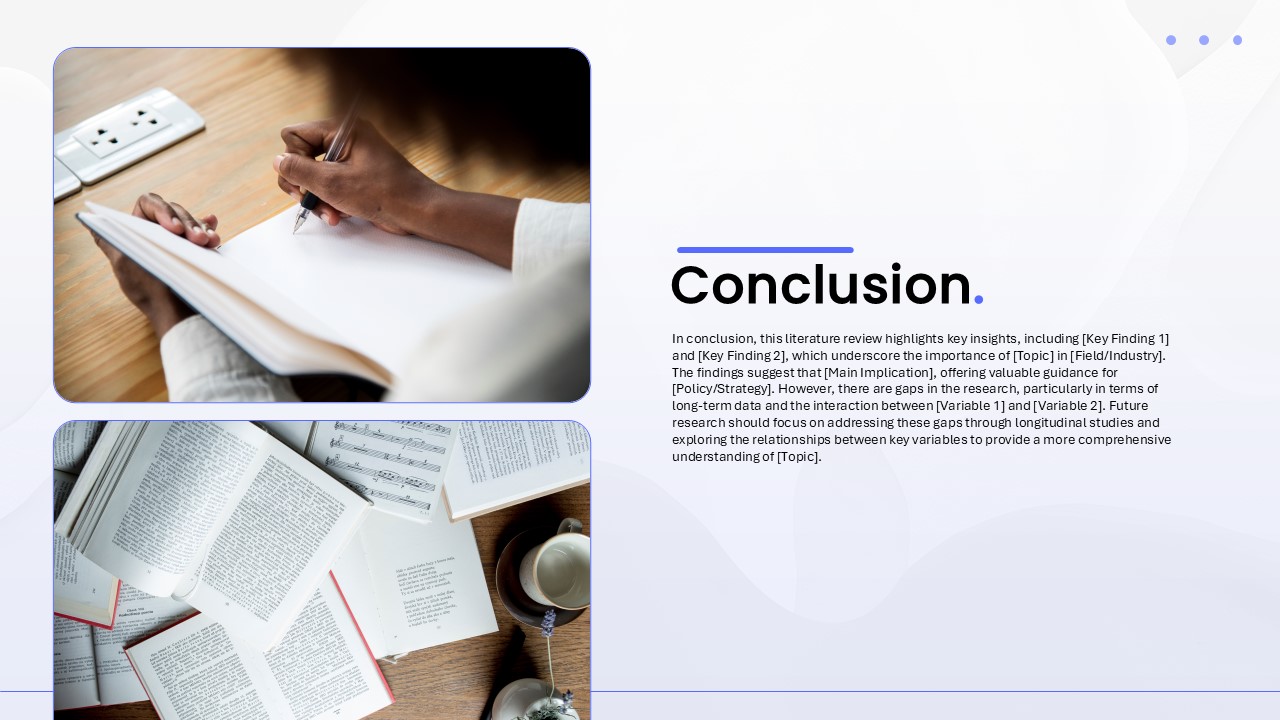 Conclusion Literature Review Template for PowerPoint and Google Slides