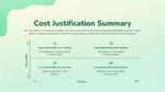 Cost Justification Summary Template for PowerPoint and Google Slides