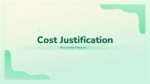 Cost Justification Template for Google Slides and Powerpoint