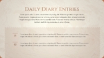 Daily Diary Entries PowerPoint And Google Slides Template