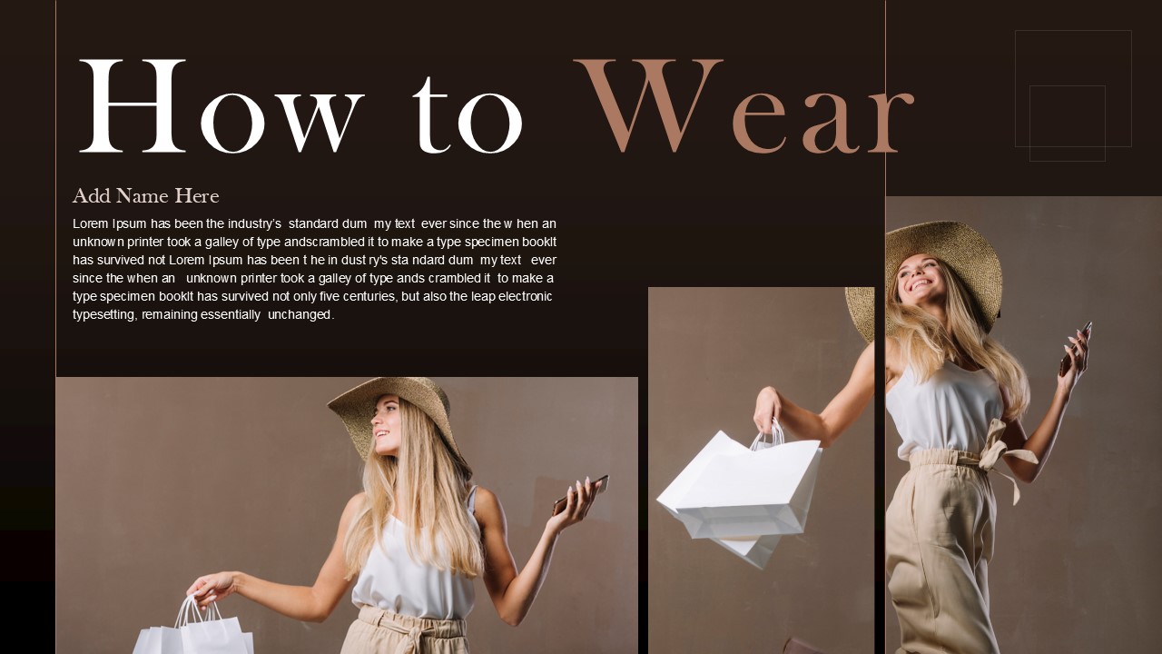 Fashion Lookbook How to Wear Template for PowerPoint and Google Slides