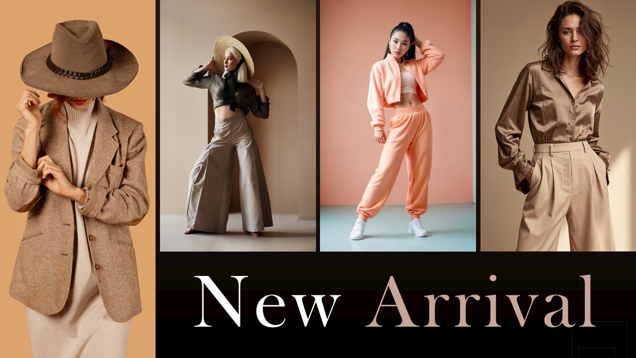 Fashion Lookbook New Arrival Template for PowerPoint and Google Slides