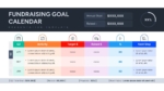 Fundraising Goal Calendar Template for Google Slides and PowerPoint