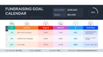 Fundraising Goal Calendar Template for PowerPoint and Google Slides