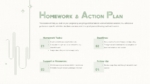 Homework and Action Plan Template for PowerPoint and Google Slides