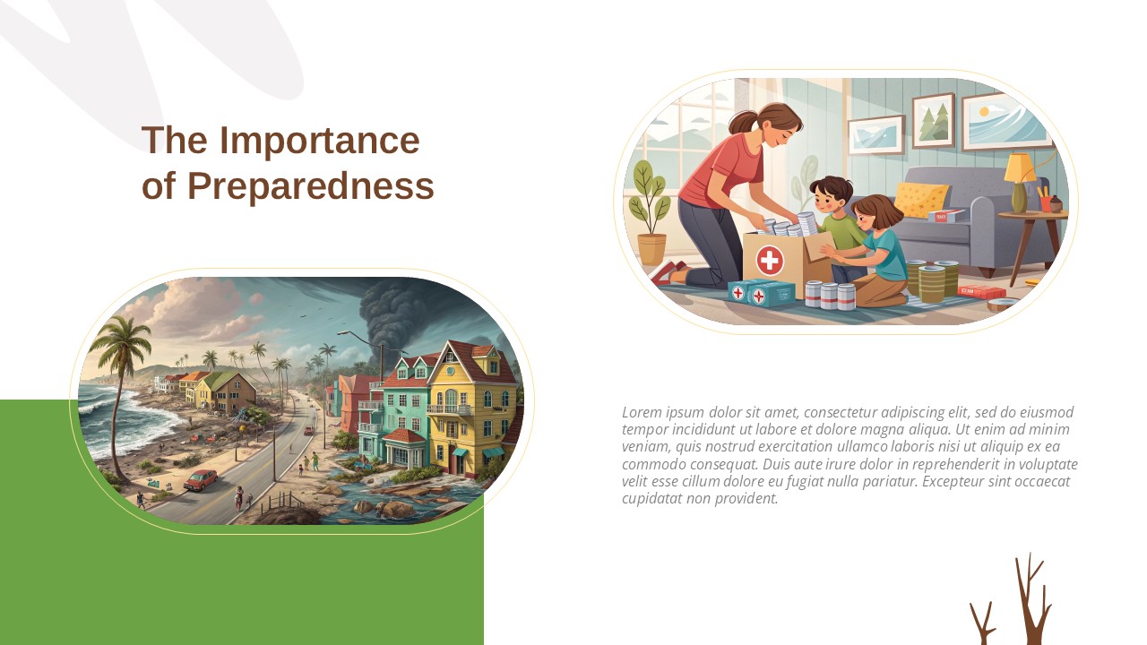 Importance of Preparedness Presentation Template for PowerPoint & Google Slides