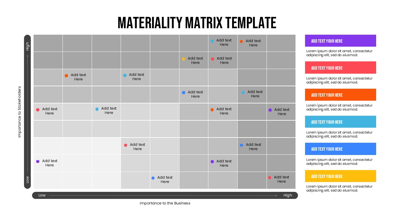 Materiality Matrix Template for PowerPoint and Google Slides