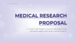 Medical Research Proposal Presentation Template for Google Slides And PowerPoint