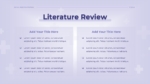 Medical Research Proposal Template Literature Review for PPT and Google Slides