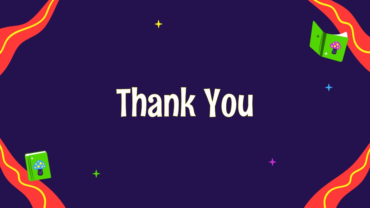 Psychedelic Art Thank You PPT and Google Slides