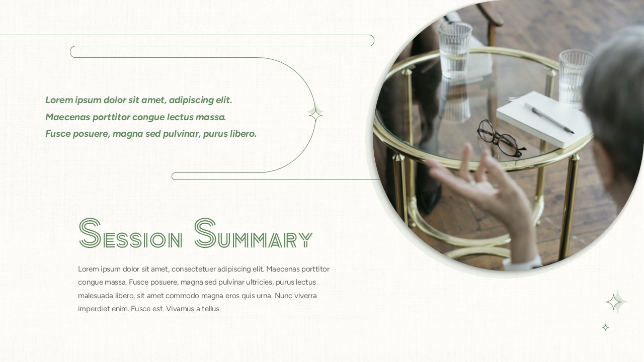 Session Summary Template for PowerPoint and Google Slides