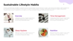 Sustainable Lifestyle Habits for PowerPoint and Google Slides