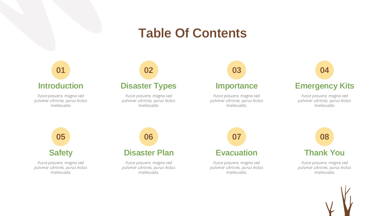 Table of Content PowerPoint Template