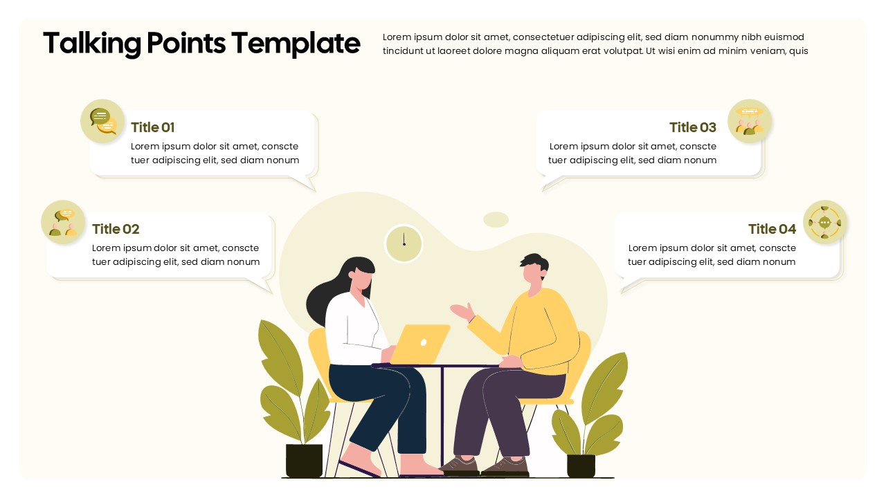 Talking Points Template for PowerPoint and Google Slides