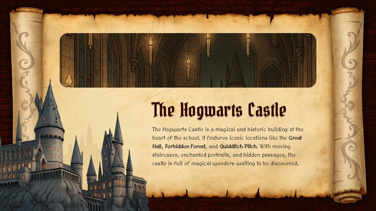 The Hogwarts Castle PowerPoint And Google Slides Template