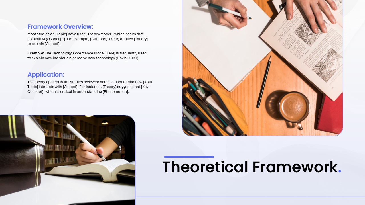 Theoretical Framework Literature Review PowerPoint and Google Slides