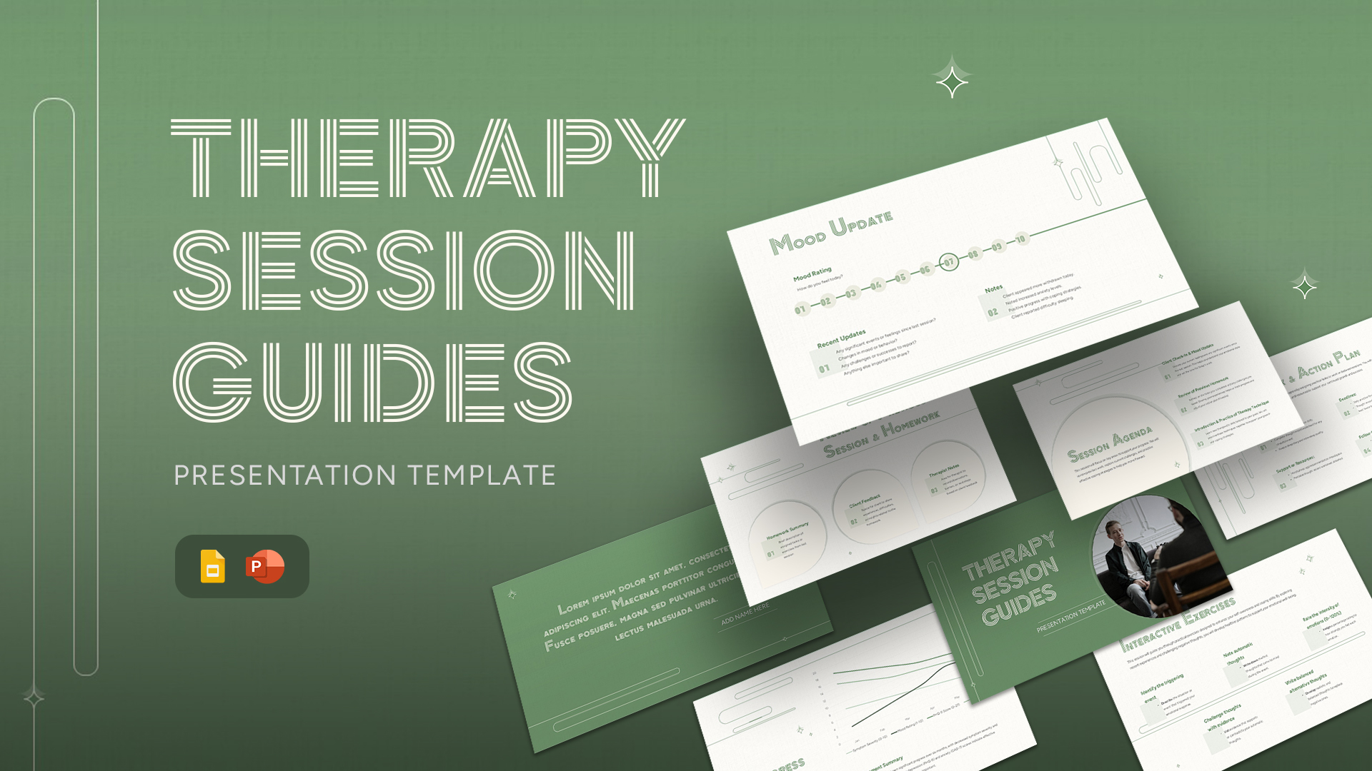 Therapy Session Guides Template for PowerPoint and Google Slides