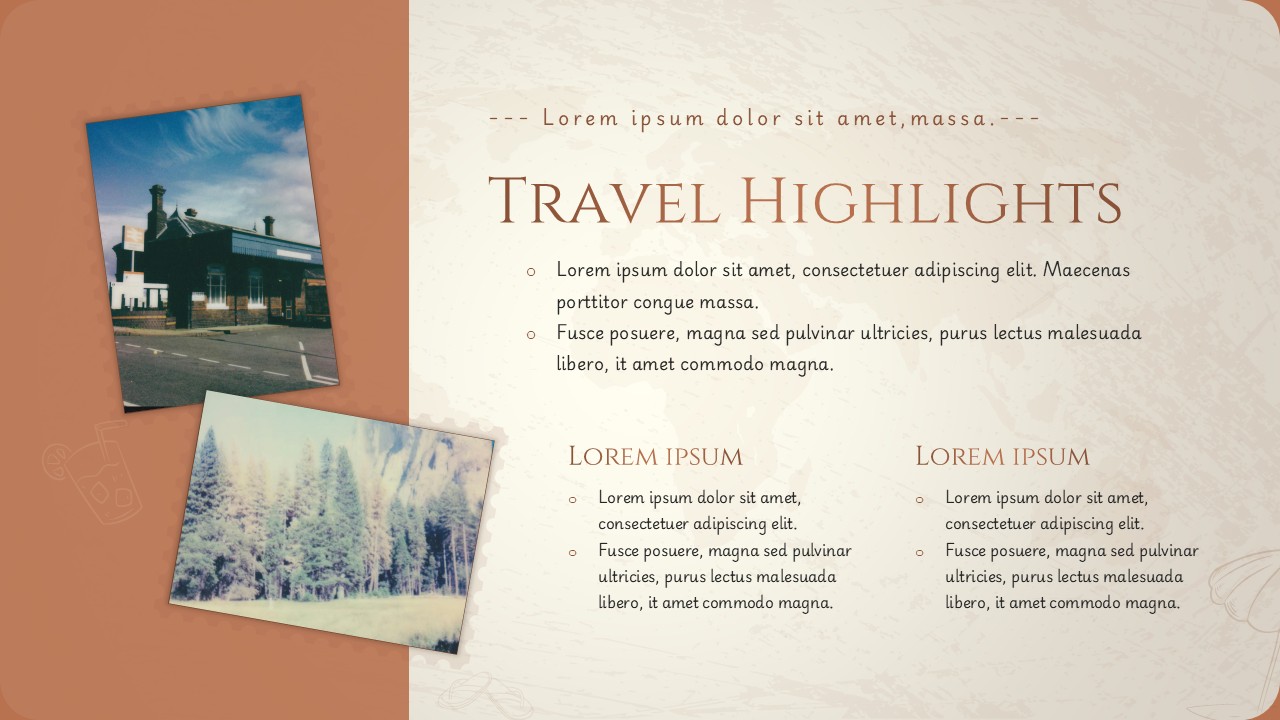Travel Highlights PowerPoint And Google Slides Template