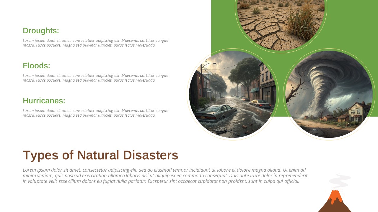 Types of Natural Disaster Presentation Template for PowerPoint & Google Slides