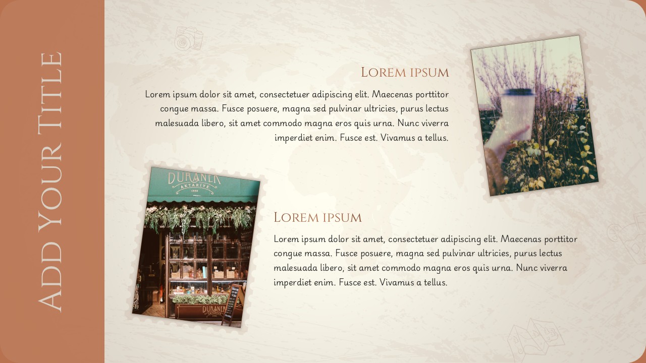 Vintage Travel Diary Google Slides And PowerPoint Template