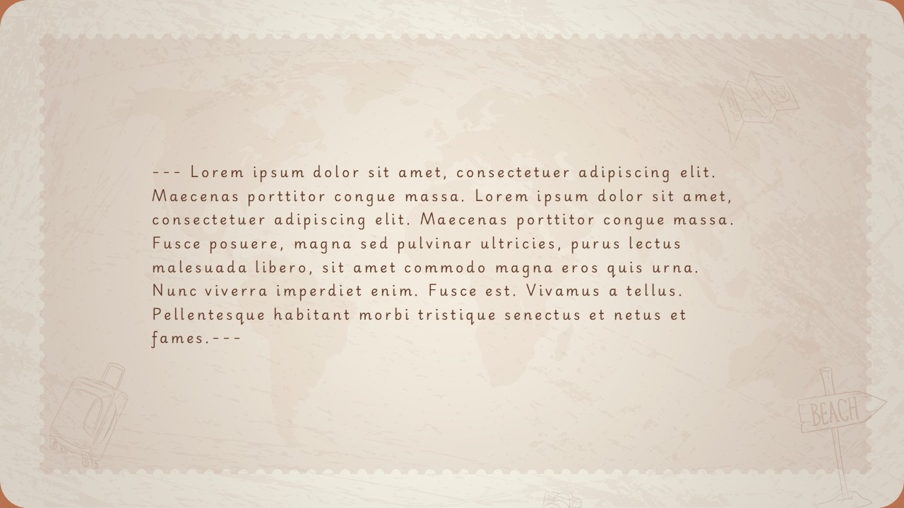 Vintage Travel Diary PPT And Google Slides Template