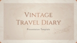 Vintage Travel Diary Template for PowerPoint And Google Slides