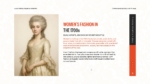 Women's Fashion in the 1700s PowerPoint and Google Slides