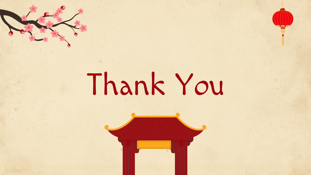 Ancient History of China Thank You PPT Google Slides