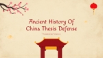Ancient History of China Thesis Defense Google Slides