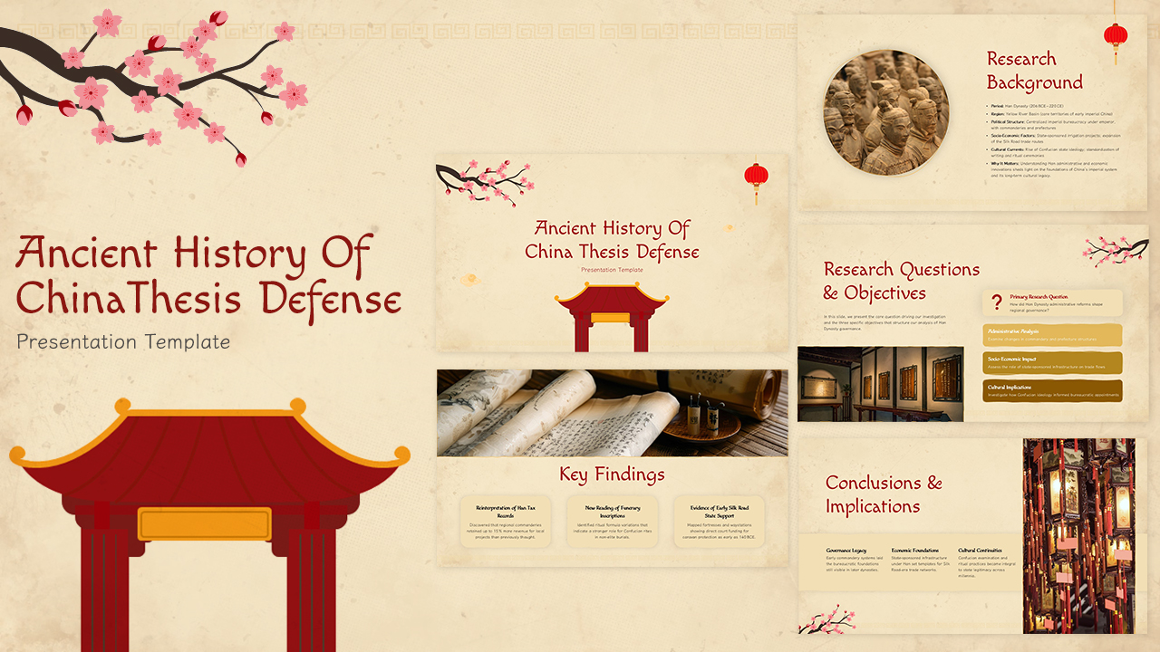 Ancient History of China Thesis Defense PowerPoint