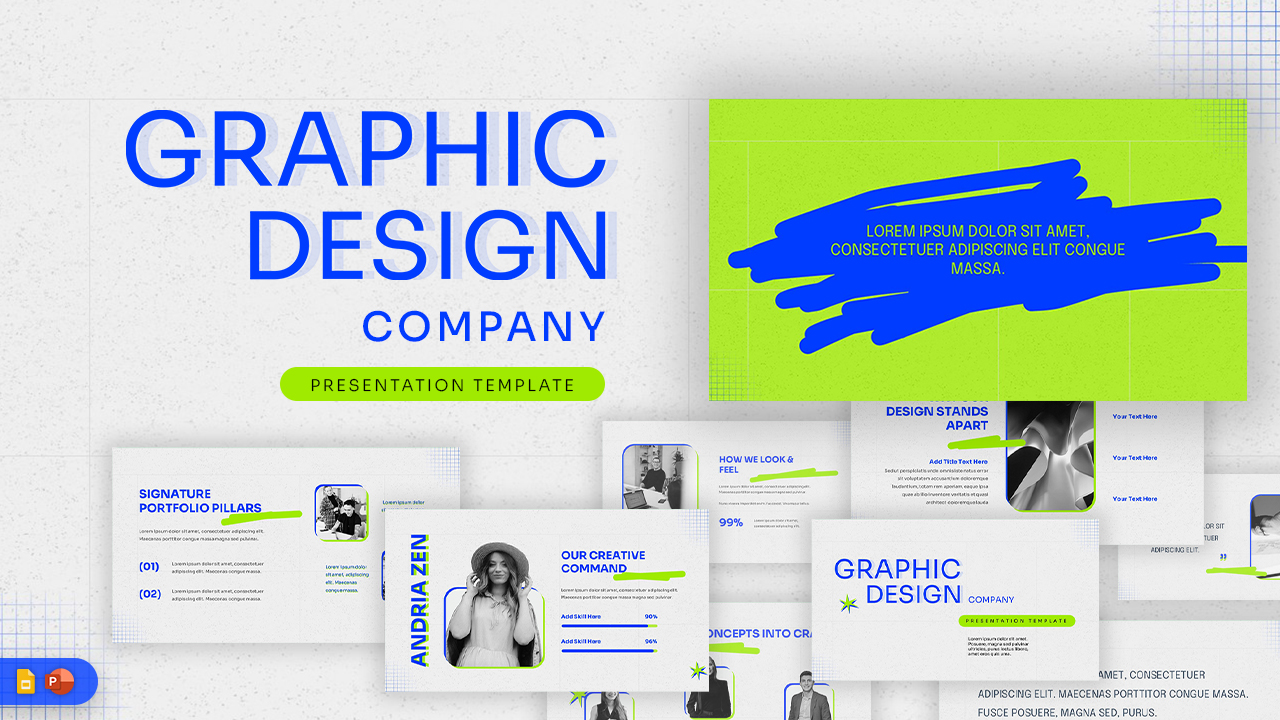 Graphic Design Company Template for PPT and Google Slides