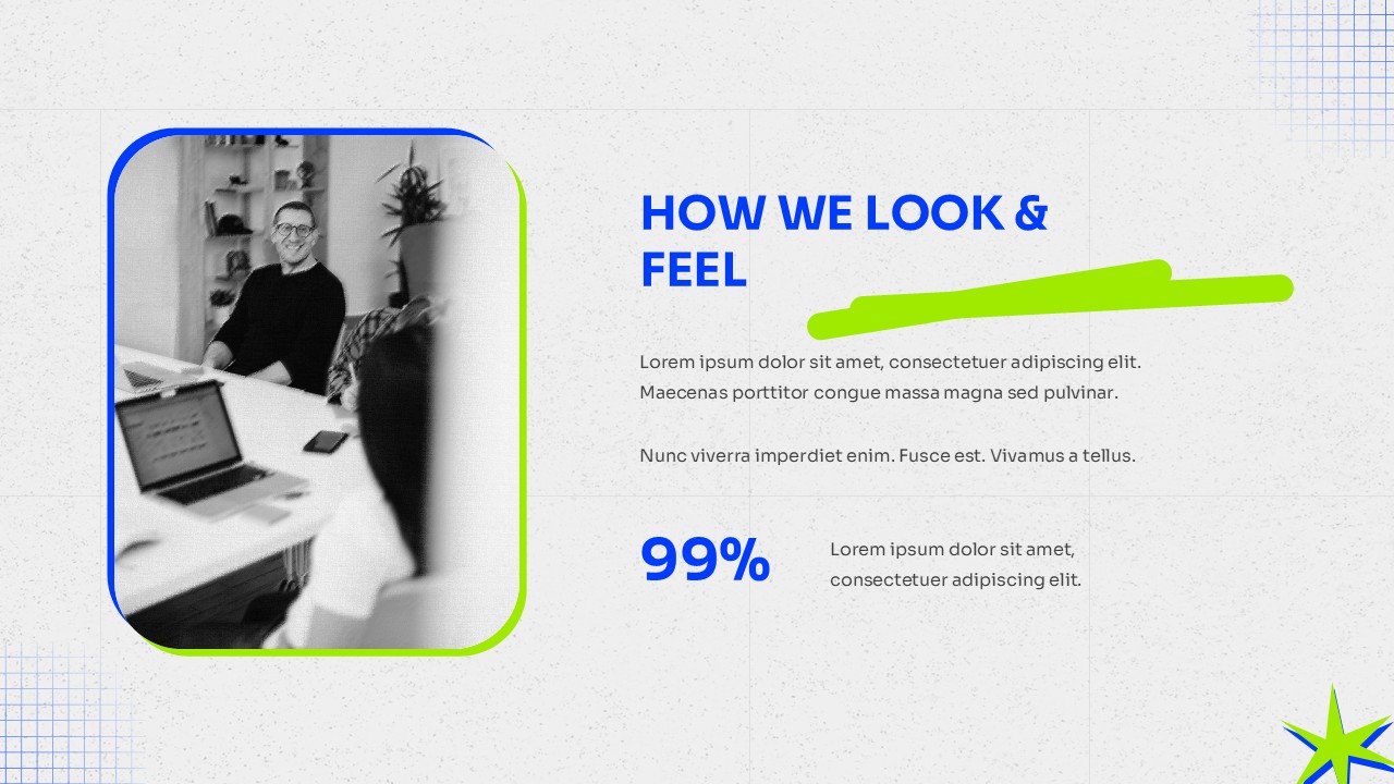 Graphic Design How We Look and Feel PPT and Google Slides